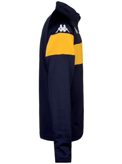 Sweat kappa dovares para rapaz preto/amarelo - Kiabi Sweat kappa dovares para rapaz preto/amarelo - Kiabi