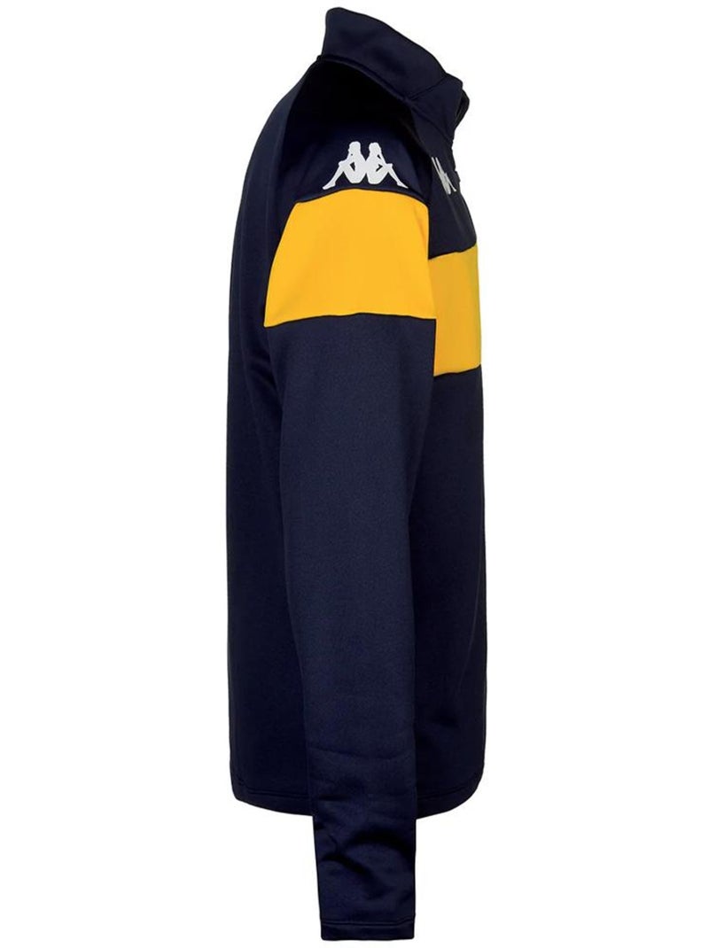 Sweat kappa dovares para rapaz preto/amarelo Azul-marinho - Kiabi