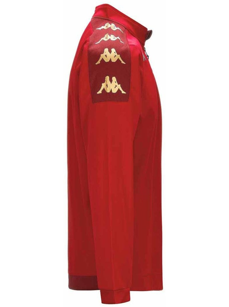 Sweat kappa gassolo para homem com fecho 1/4 vermelho Vermelho - Kiabi