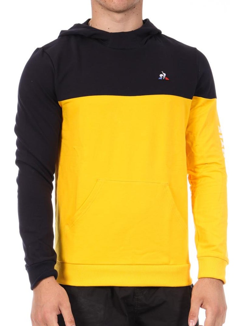 Sweat Le Coq Sportif Captain para Homem Azul-Marinho/Amarelo Azul-marinho - Kiabi