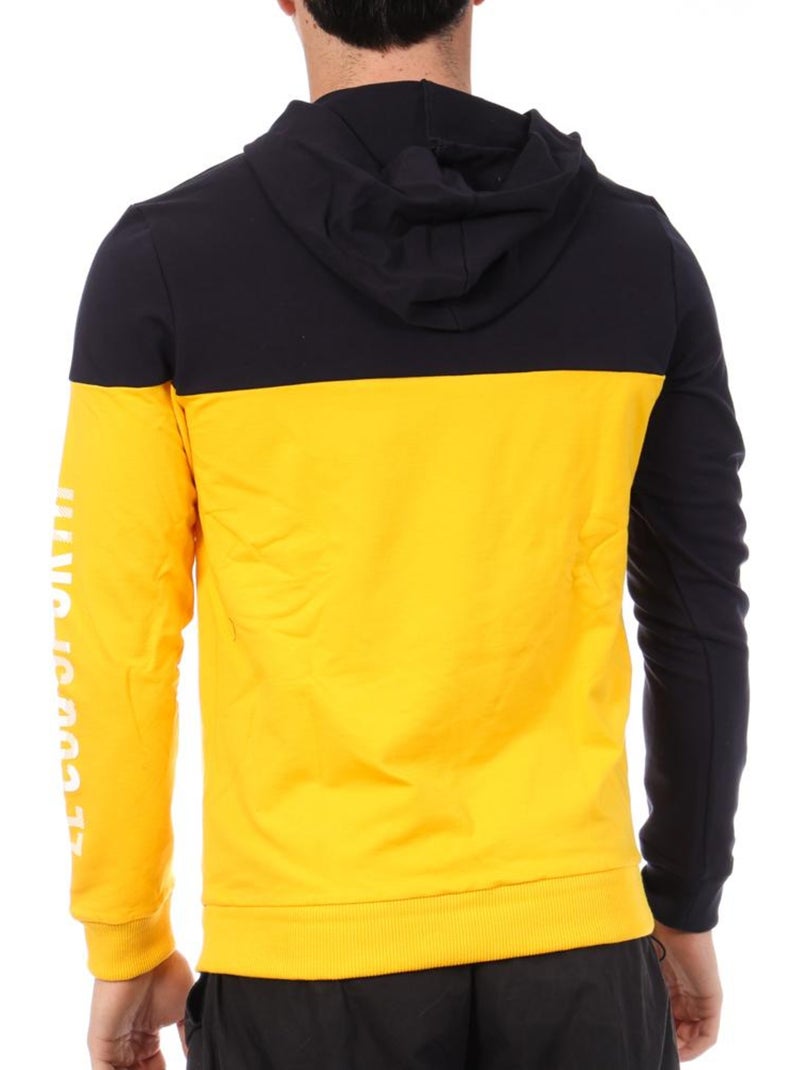 Sweat Le Coq Sportif Captain para Homem Azul-Marinho/Amarelo Azul-marinho - Kiabi