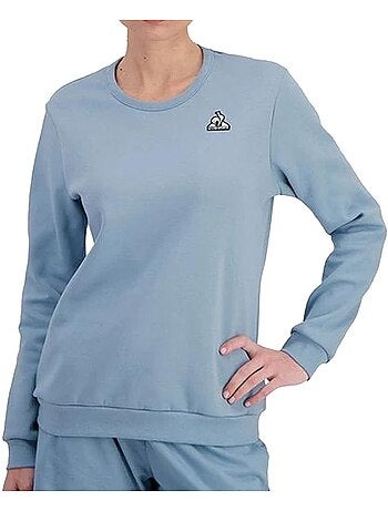 Sweat Le Coq Sportif Crew Azul para Mulher
