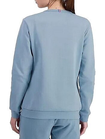 Sweat Le Coq Sportif Crew Azul para Mulher