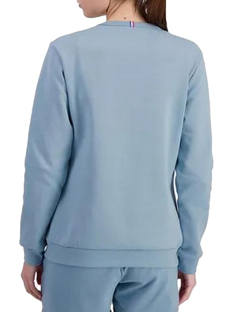 Sweat Le Coq Sportif Crew Azul para Mulher Azul - Kiabi