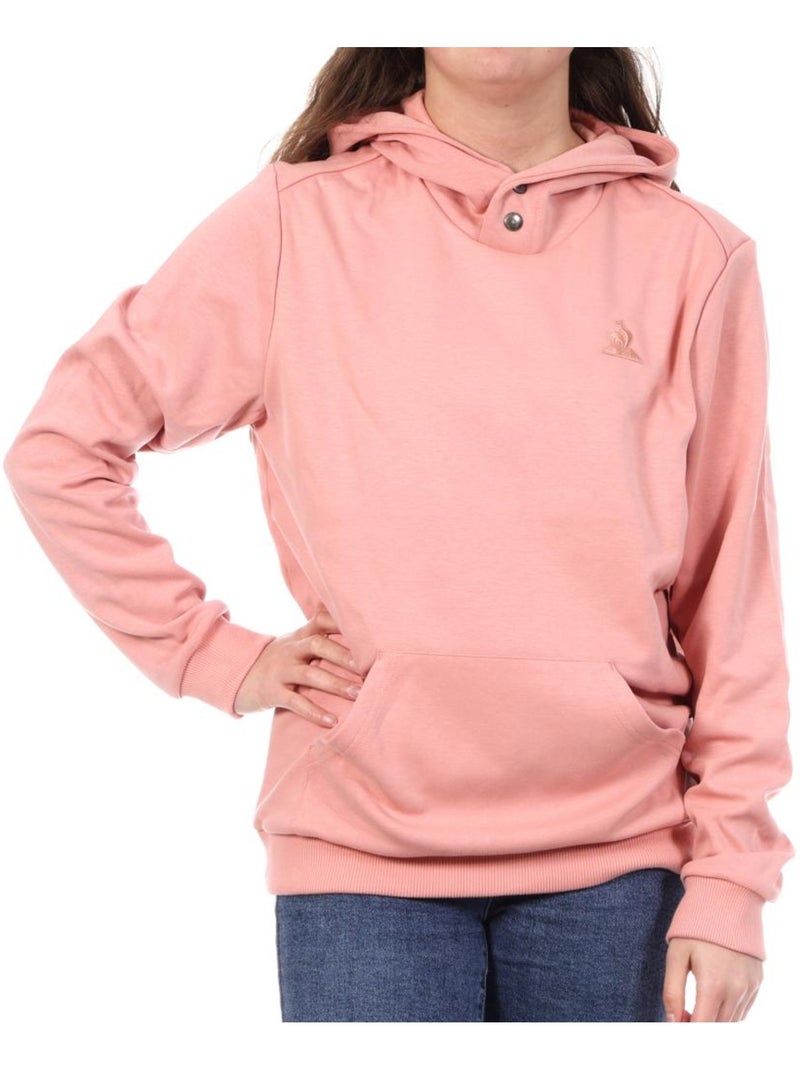 Sweat Le Coq Sportif Essential Rosa para Mulher Rosa - Kiabi