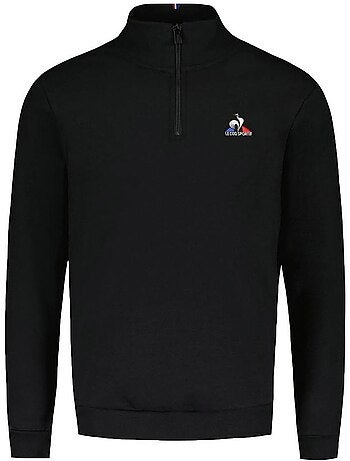 Sweat Le Coq Sportif Half-Zip Preto para Homem