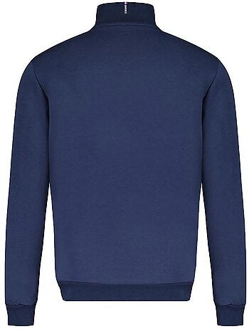 Sweat Le Coq Sportif Homem Marine com Meio Zíper