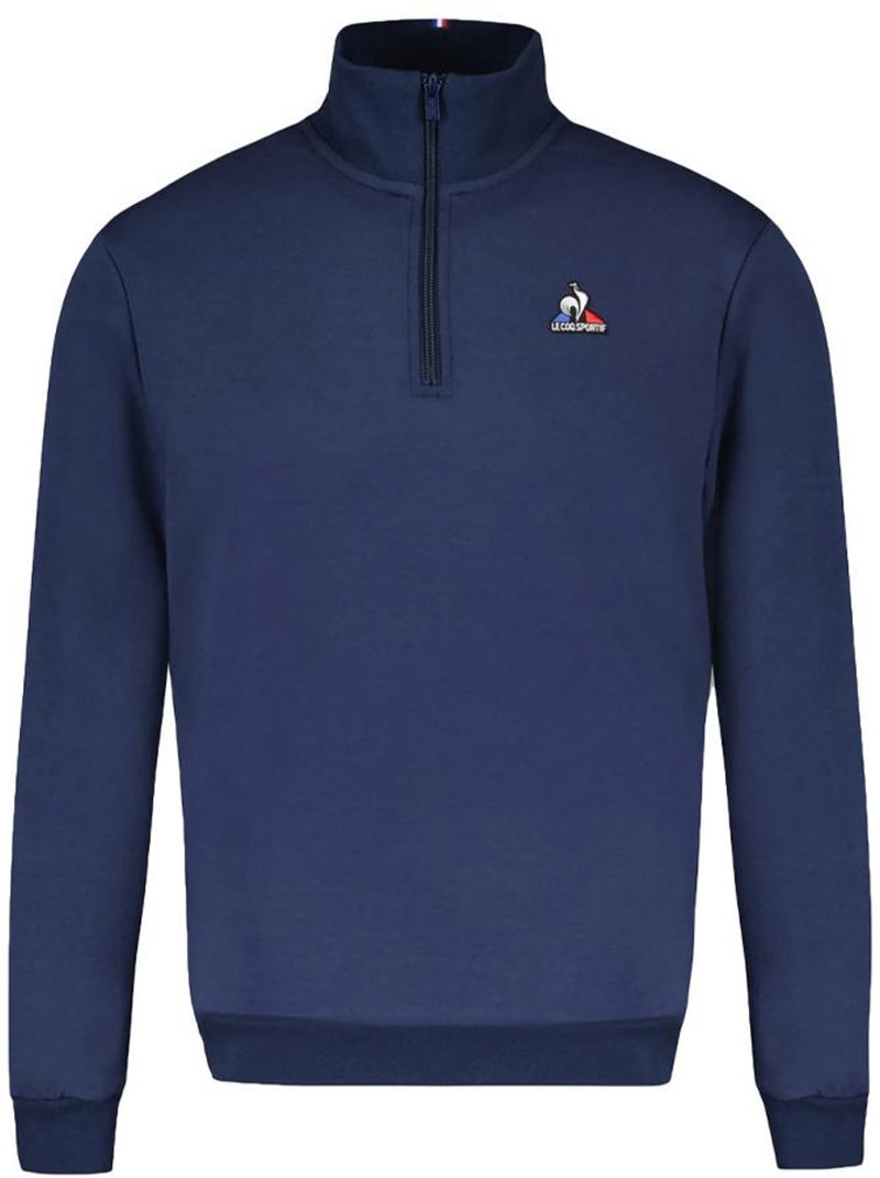 Sweat Le Coq Sportif Homem Marine com Meio Zíper Azul-marinho - Kiabi