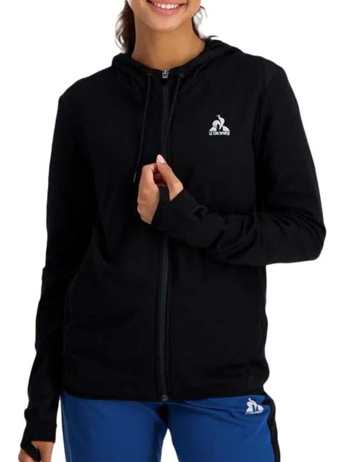 Sweat Le Coq Sportif Training N°3 Preto para Mulher - Kiabi Sweat Le Coq Sportif Training N°3 Preto para Mulher - Kiabi