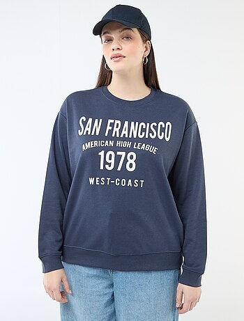 Sweat Leve em French Terry com Inscrição