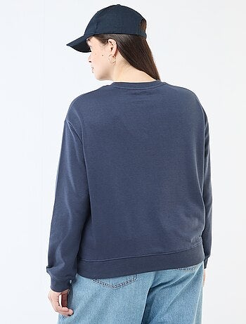 Sweat leve em French Terry com inscrição