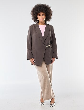 Sweat leve liso com gola redonda