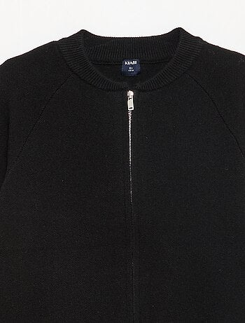 Sweat liso com gola com zíper