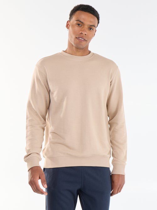 Sweat liso em French Terry - Kiabi