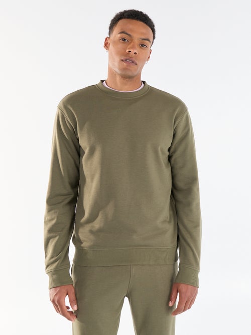 Sweat liso em French Terry - Kiabi