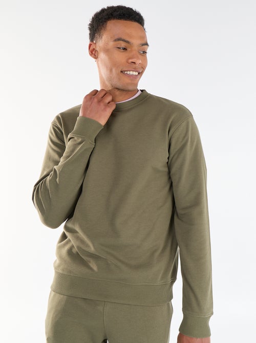 Sweat liso em French Terry - Kiabi