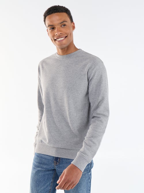 Sweat liso em French Terry - Kiabi