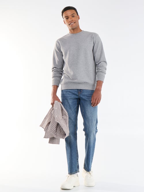 Sweat liso em French Terry - Kiabi
