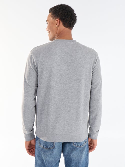 Sweat liso em French Terry - Kiabi