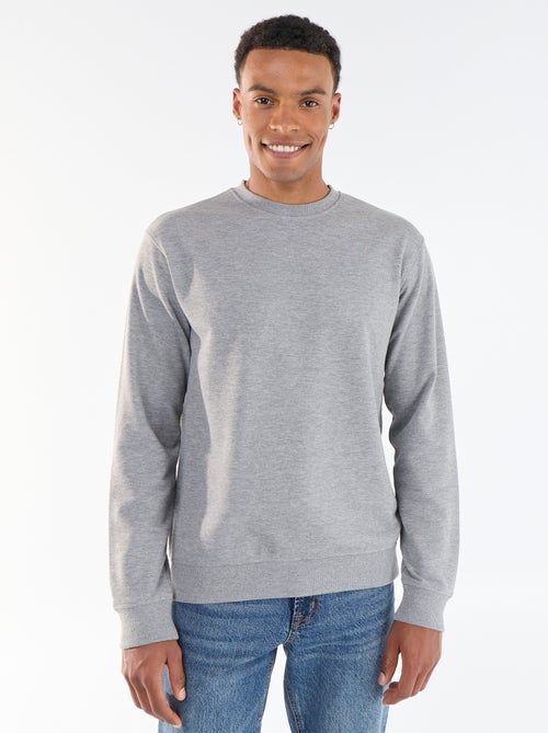 Sweat liso em French Terry - Kiabi