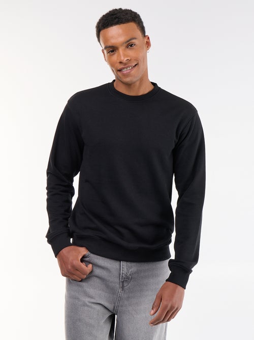 Sweat liso em French Terry - Kiabi