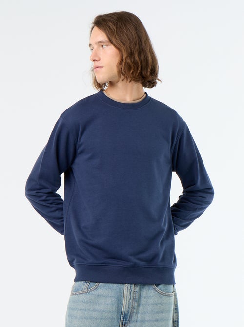 Sweat liso em French Terry - Kiabi