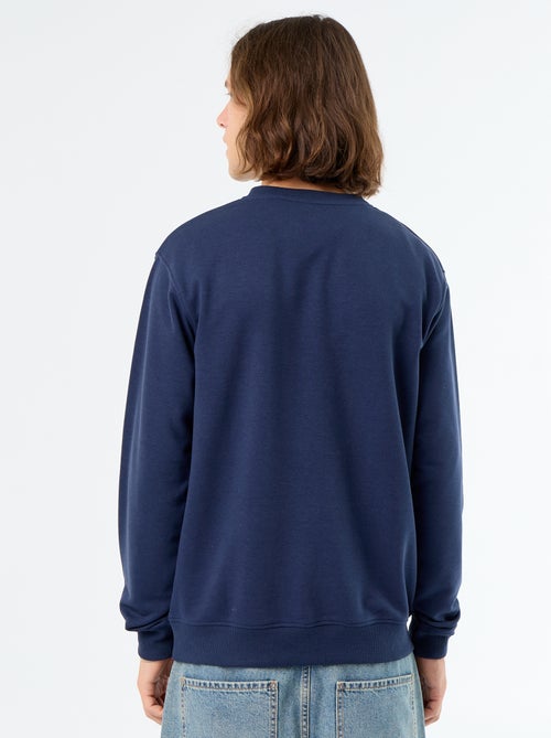 Sweat liso em French Terry - Kiabi