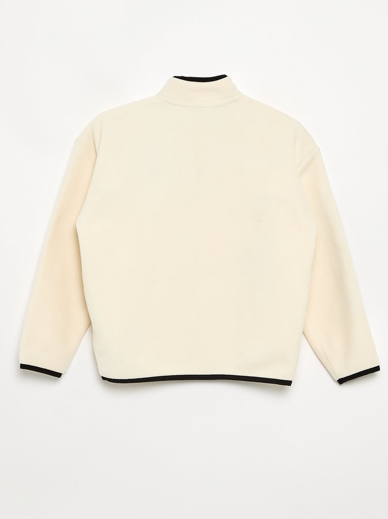 Sweat 'Mario Bros' com faixas contrastantes Branco - Kiabi