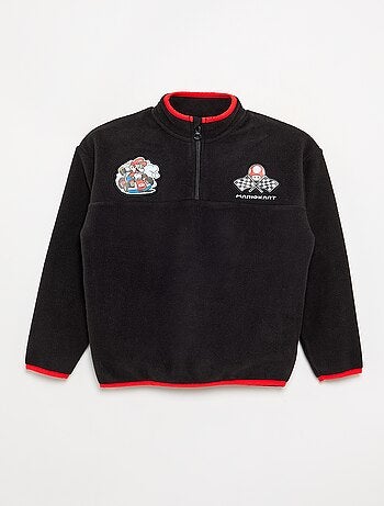 Sweat 'Mario Bros' com faixas contrastantes