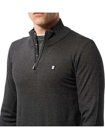 Sweatshirt Teddy Smith Marty 2 Branco de Homem com Fecho 1/4