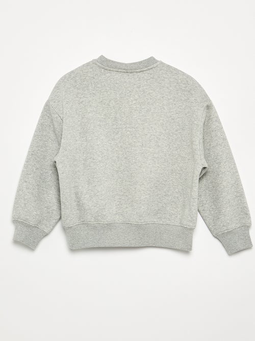 Sweat mesclada com motivos de pérolas - Kiabi