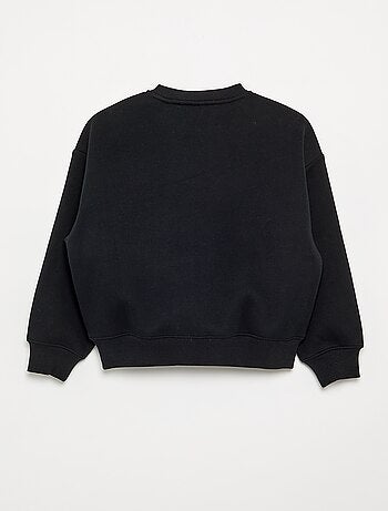 Sweat mesclada com motivos de pérolas