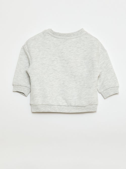 Sweat mesclado em french terry - Kiabi