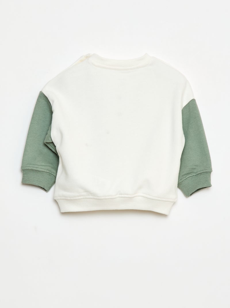 Sweat 'Mickey' 'Disney' de gola redonda Verde - Kiabi