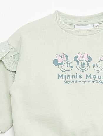 Sweat 'Minnie' 'Disney' com folhos nas cavas