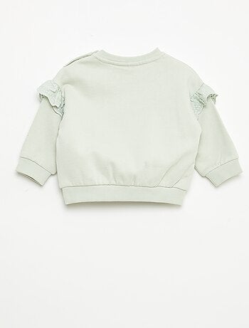 Sweat 'Minnie' 'Disney' com folhos nas cavas