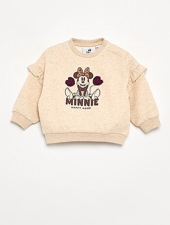 Sweat 'Minnie' 'Disney' com folhos nos ombros