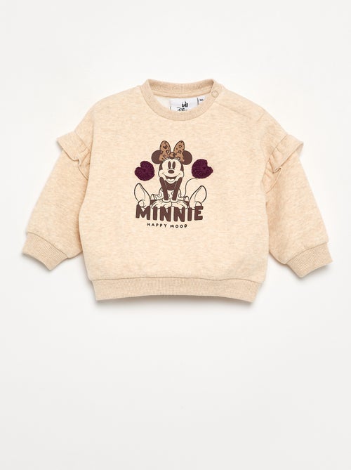 Sweat 'Minnie' 'Disney' com folhos nos ombros - Kiabi
