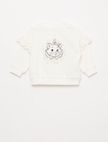 Sweat 'Minnie' 'Disney' de manga comprida com folhos bordados