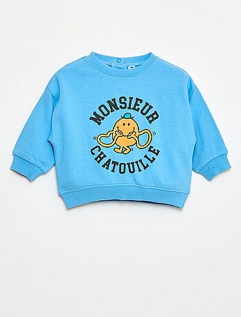 Sweat 'Monsieur Madame' em moletom cardado macio e quente