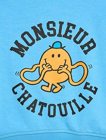 Sweat 'Monsieur Madame' em moletom cardado macio e quente