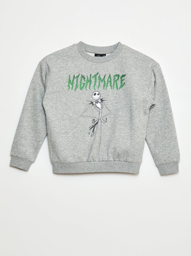 Sweat 'O Estranho Mundo de Jack' Cinza - Kiabi