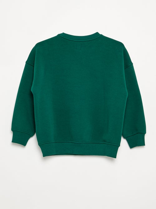 Sweat oversize com múltiplos patches - Kiabi