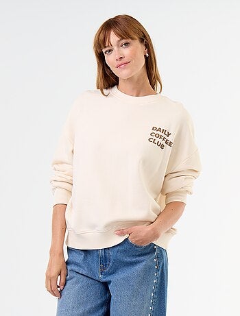 Sweatshirt oversize estampada