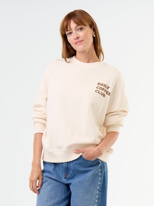 Sweat oversize estampado - Kiabi
