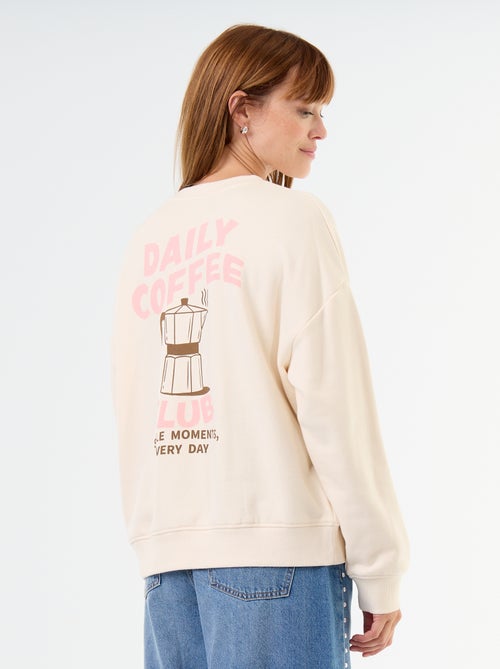 Sweat oversize estampado - Kiabi
