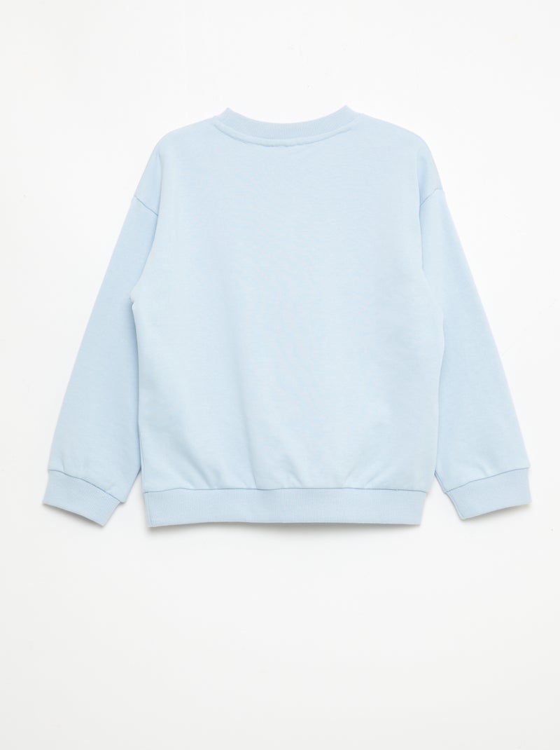 Sweat 'Patrulha Pata' em French Terry Azul - Kiabi