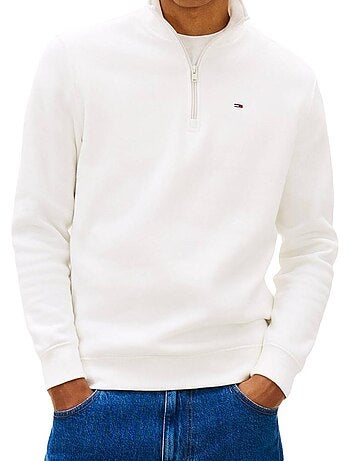 Sweat Polar Branco Tommy Hilfiger para Homem