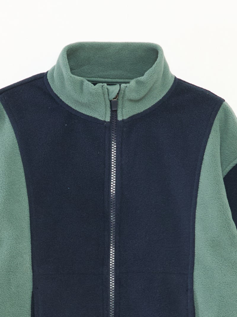 Sweat polar folgado Azul - Kiabi