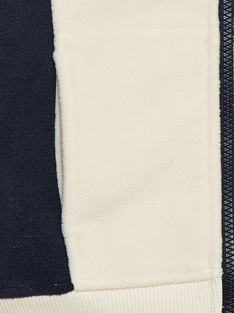 Sweat polar folgado Bege - Kiabi